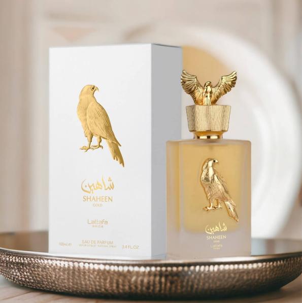 Lattafa Perfume Shaheen Gold EDP para Hombres y Mujeres 100 ml Fragancia Unisex de Alta Calidad