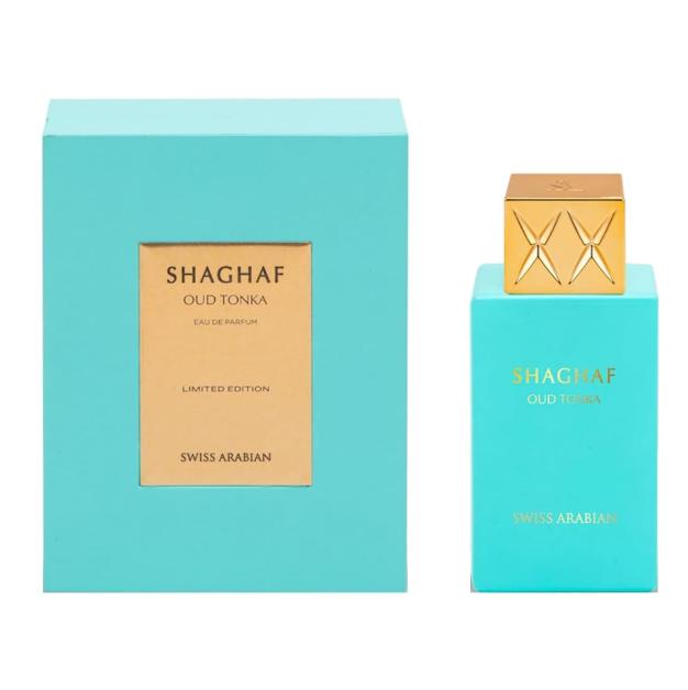 Swiss Arabian Perfume Shaghaf Oud Tonka EDP para Hombres y Mujeres 75 ml Fragancia Unisex de Alta Calidad