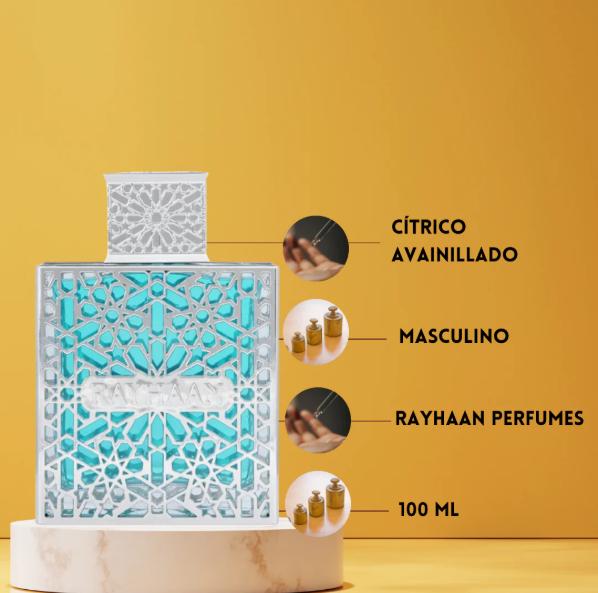 Rayhaan Perfume Rayhaan Aquatica EDP para Hombres 100 ml Fragancia Fresca y Atractiva