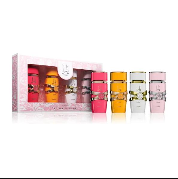 Lattafa Set de Perfumes My Yara Collection para Mujeres 4x25ml Fragancias Elegantes y Aromáticas