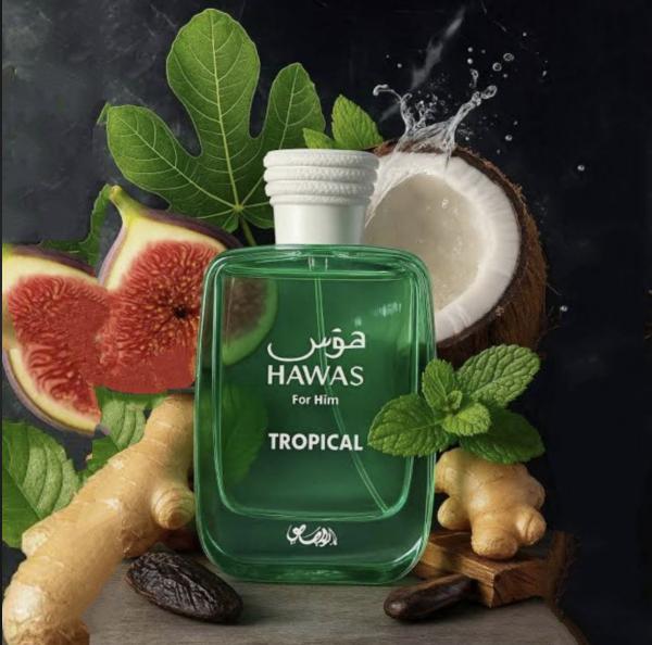 Rasasi Perfume Hawas for Him Tropical EDP para hombres de 100 ml Fragancia Masculina Tropical
