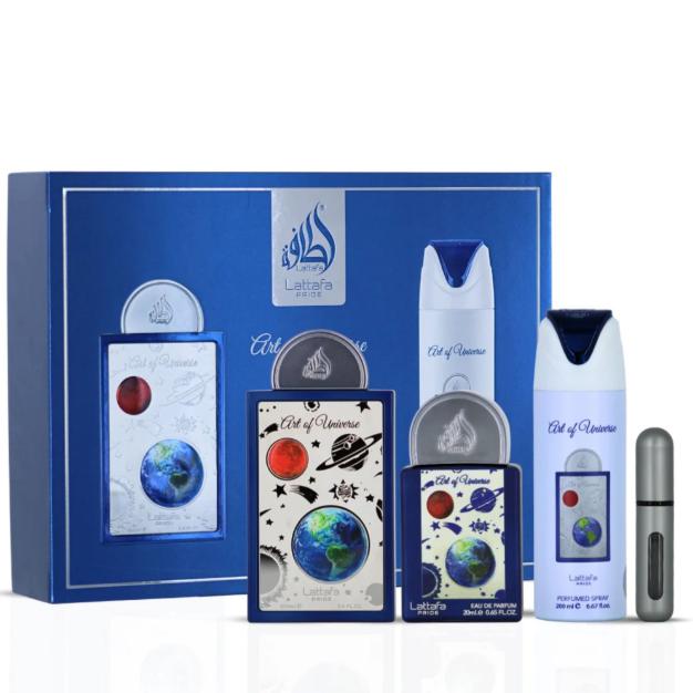 Lattafa Set de Regalo Perfume Art of Universe para Hombres con Fragancia sofisticada y versátil