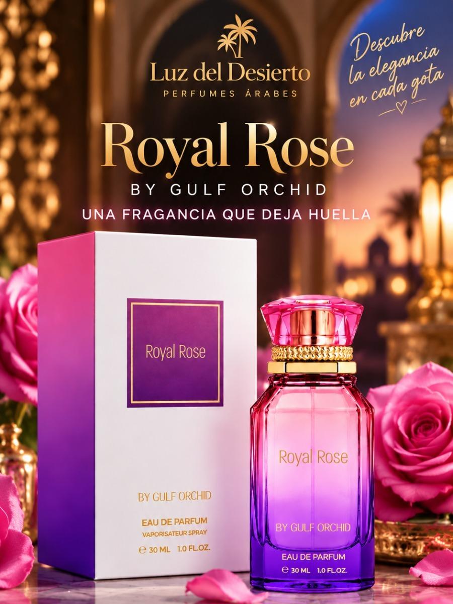 Gulf Orchid Perfume Royal Rose EDP para Mujeres 30 ml Fragancia Elegante y Aromática