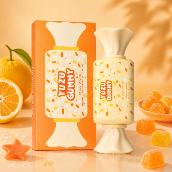 Gulf Orchid Perfume Yuzu Gummy EDP para Hombres y Mujeres 100 ml Fragancia Fresca y Atractiva