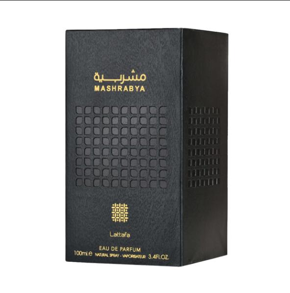 Lattafa Perfume Mashrabya EDP para Hombres y Mujeres 100 ml Fragancia Unisex de Alta Calidad