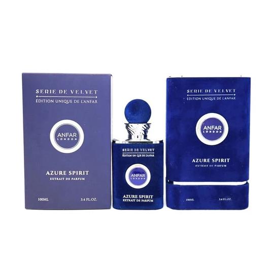 Anfar Perfume Azure Spirit ExDP para Hombres 100 ml Serie de Velvet Edición Única de Anfar London