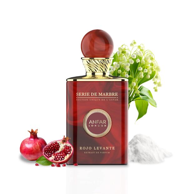 Anfar Perfume Rojo Levante ExDP para Mujeres 100 ml Serie de Velvet Edición Única de Anfar London