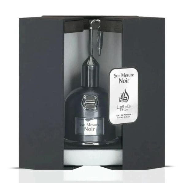 Lattafa Perfume Sur Mesure Noir EDP para Hombres y Mujeres 100 ml Fragancia Unisex de Alta Calidad