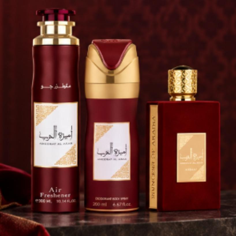 Ameerat Al Arab Set de Regalo Perfume para Mujeres Eau de Parfum 100 ml y Body Spray 200 ml Aroma Exquisito y Duradero