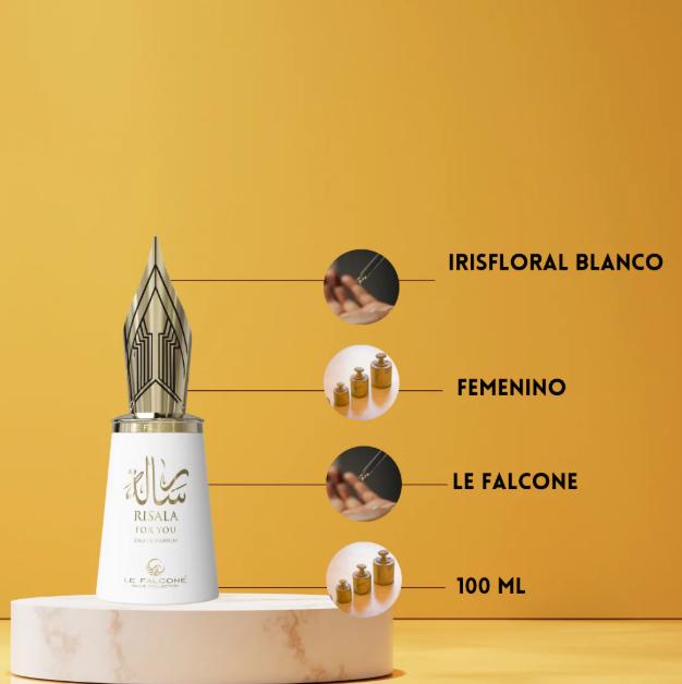 Le Falconé Perfume Risala For You EDP para Mujeres 100 ml Fragancia Elegante y Atractiva