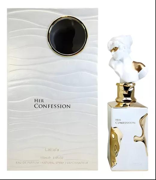 Lattafa Perfume Her Confession EDP para Mujeres 100 ml Fragancia Elegante y Atractiva