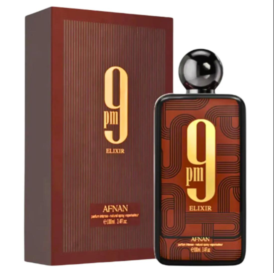 Afnan Perfume 9 PM Elixir Parfum Intense para Hombres 100 ml Fragancia Masculina de Alta Calidad