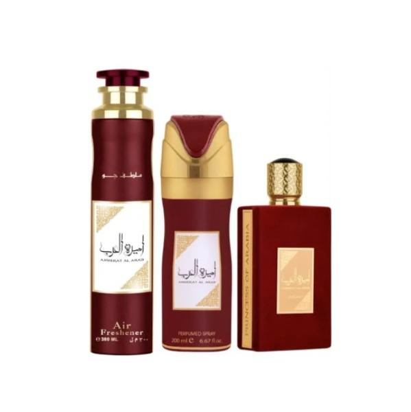 Ameerat Al Arab Set de Regalo Perfume para Mujeres Eau de Parfum 100 ml y Body Spray 200 ml Aroma Exquisito y Duradero