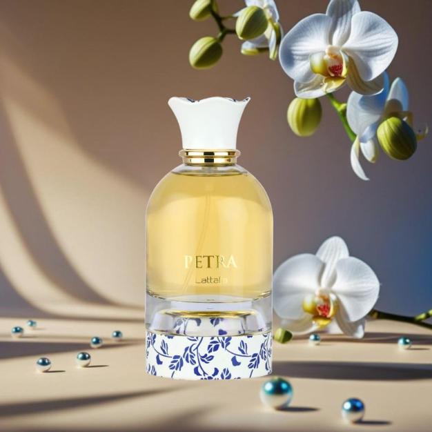 Lattafa Perfume Petra EDP para Mujeres 100 ml Fragancia Elegante y Duradera para un Aroma Exquisito