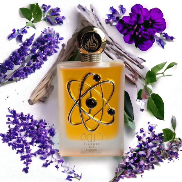 Lattafa Perfume Tharwah Gold EDP para Mujeres 100 ml Fragancia Elegante y Duradera