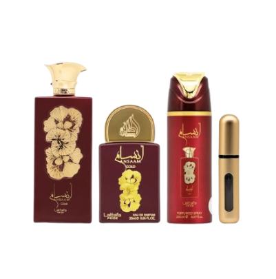 Lattafa Set de Regalo Perfume Ansaam Gold para Mujeres con Elegante Diseño y Aroma Exclusivo