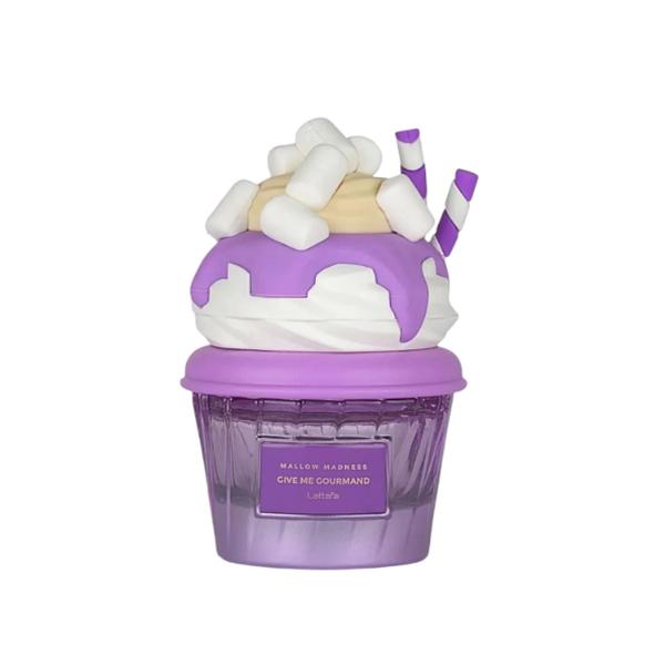 Lattafa Perfume Mallow Madness EDP para Hombres y Mujeres 75 ml Fragancia Unisex con Diseño de Cupcake