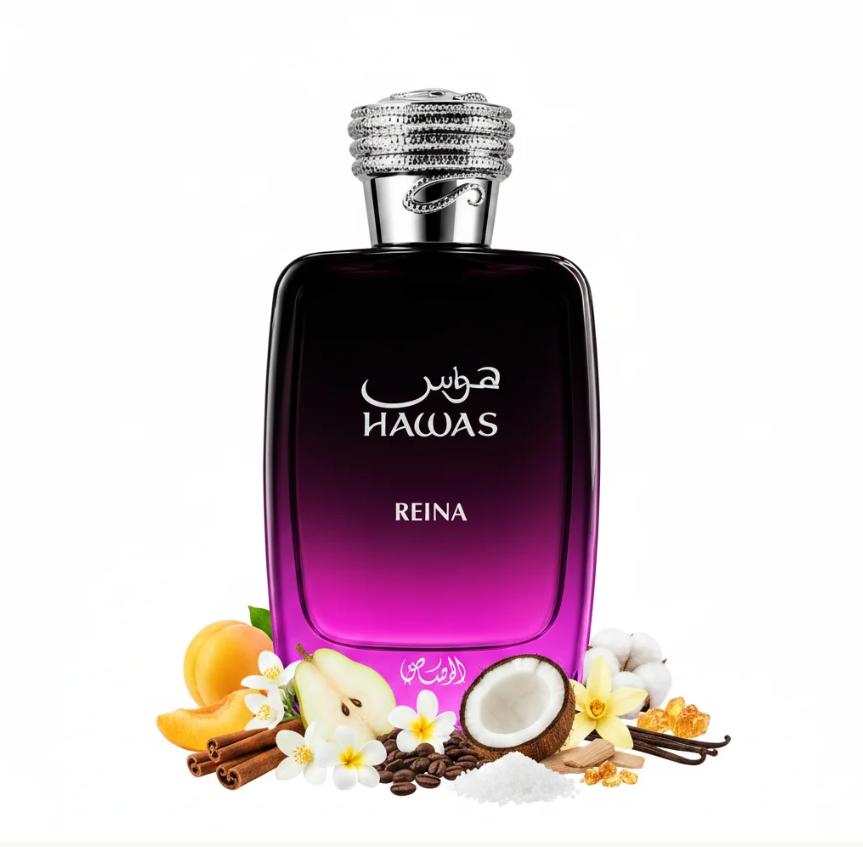 Rasasi Perfume Hawas Reina EDP para Mujeres 100 ml Fragancia Elegante y Atractiva