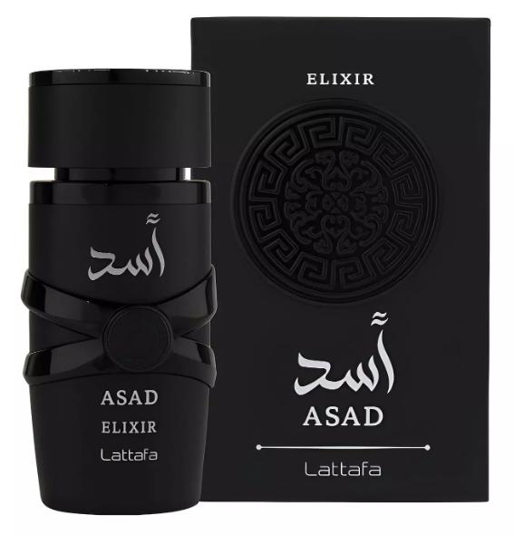 Lattafa Perfume Asad Elixir EDP para Hombres 100 ml Fragancia Masculina de Alta Calidad