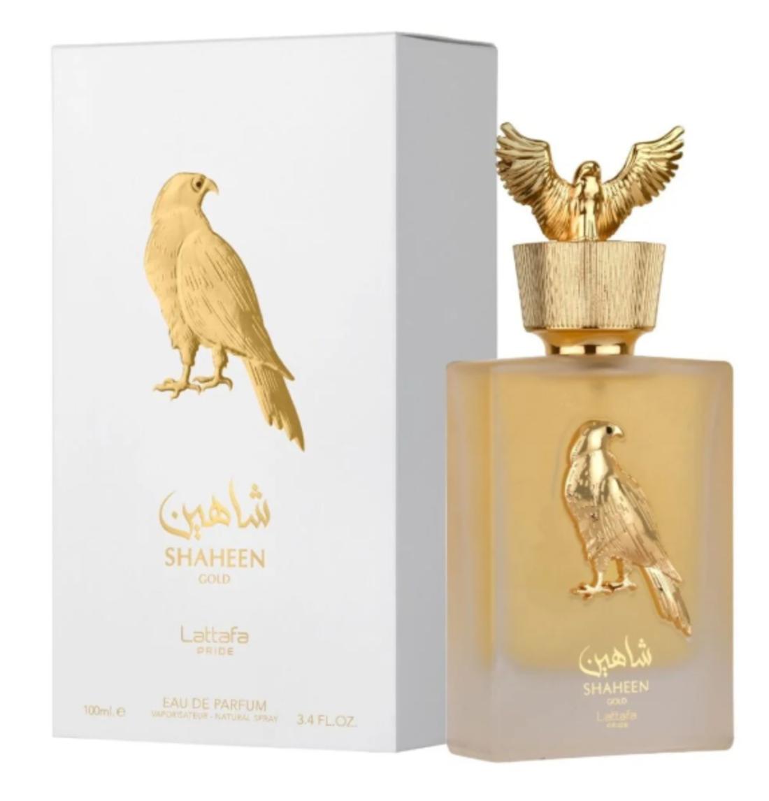 Lattafa Perfume Shaheen Gold EDP para Hombres y Mujeres 100 ml Fragancia Unisex de Alta Calidad