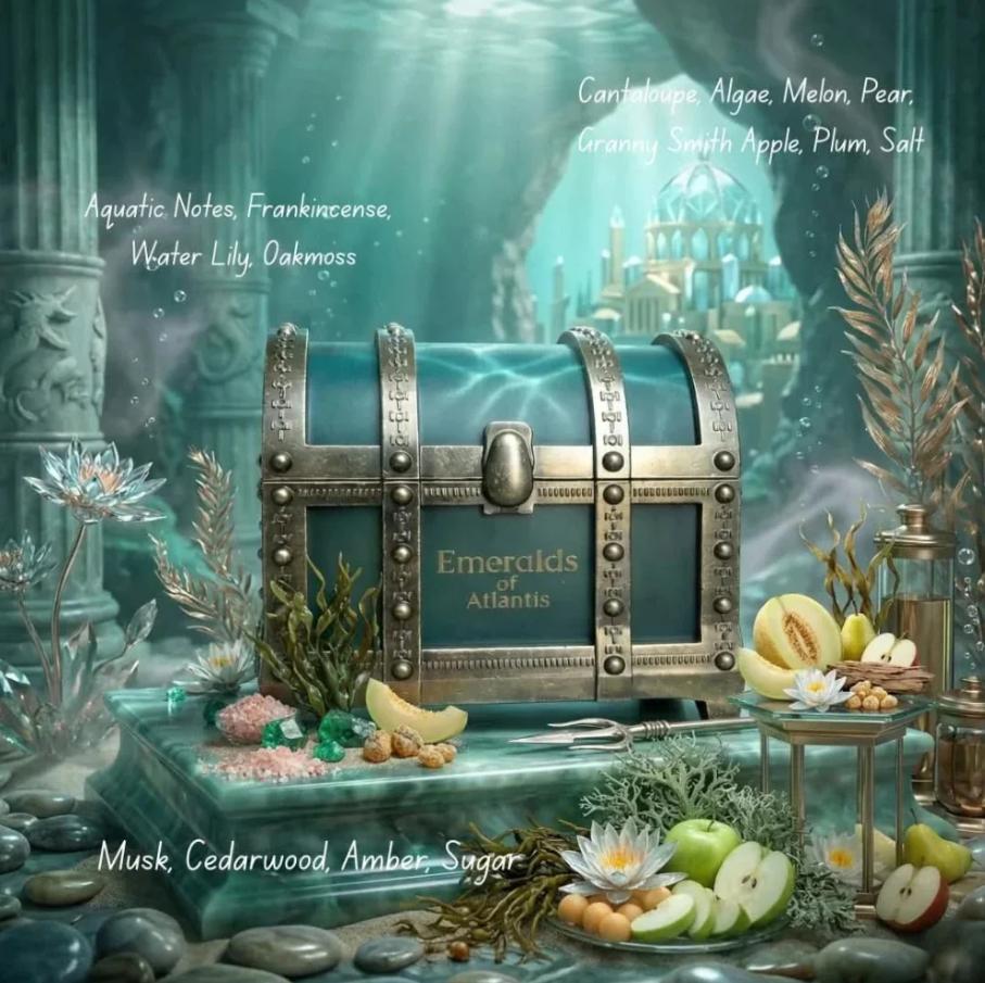 Risala Elite Perfume Emeralds of Atlantis EDP para Hombres y Mujeres 100 ml Fragancia Unisex de Calidad Superior