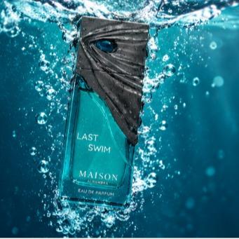 Maison Asrar Perfume Last Swim EDP para Hombres y Mujeres 100 ml Fragancia Unisex con Diseño Acuático