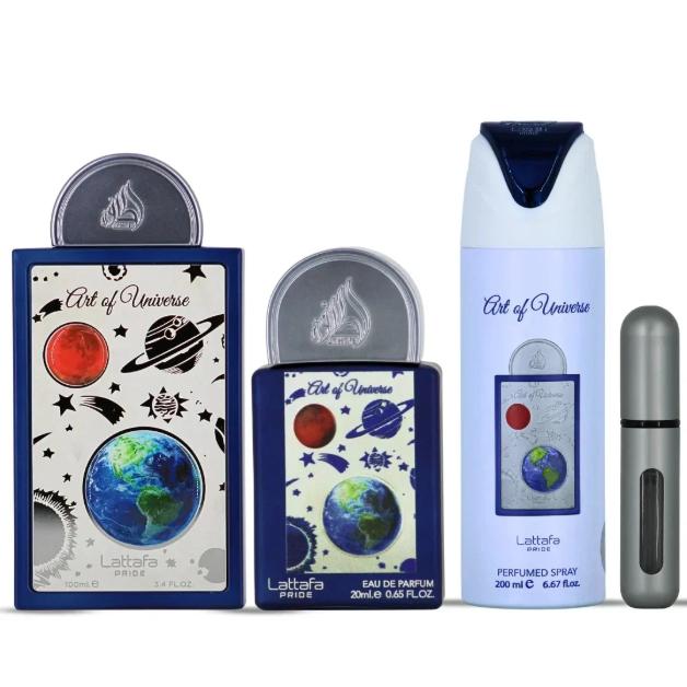 Lattafa Set de Regalo Perfume Art of Universe para Hombres con Fragancia sofisticada y versátil