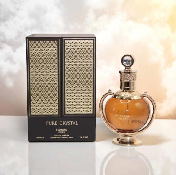 Lattafa Perfume Pure Crystal EDP para Hombres y Mujeres 100 ml Fragancia Unisex de Alta Calidad