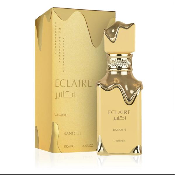 Lattafa Perfume Eclaire Banoffi EDP para Hombres y Mujeres 100 ml Fragancia Unisex de Alta Calidad