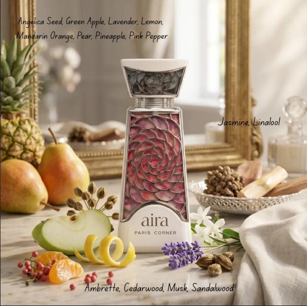 Paris Corner Perfume Aira EDP para Hombres y Mujeres 100 ml Fragancia Unisex de Alta Calidad