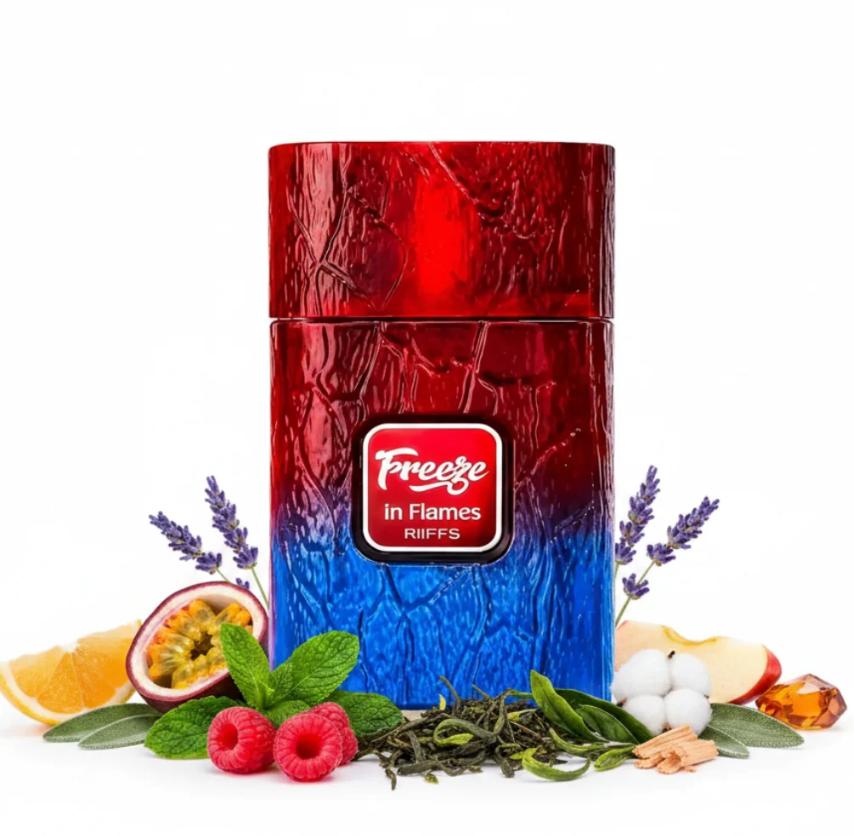 Riiffs Perfume Freeze in Flames ExDP para Hombres y Mujeres 100 ml Fragancia Unisex de Alta Calidad