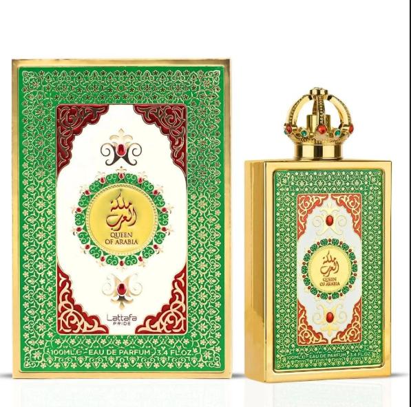 Lattafa Perfume Queen of Arabia EDP para Mujeres 100 ml Fragancia Exclusiva y Elegante
