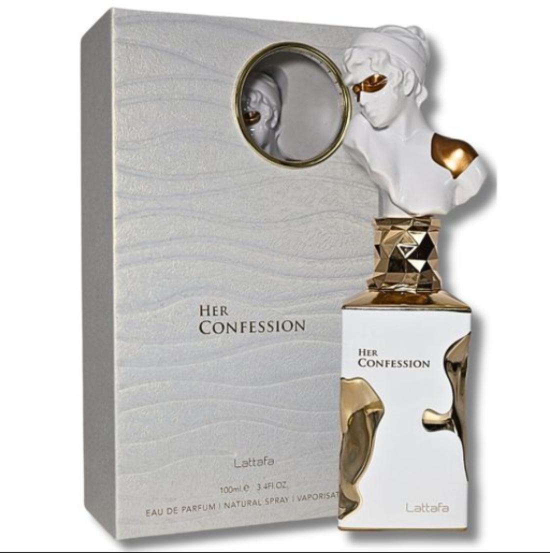 Lattafa Perfume Her Confession EDP para Mujeres 100 ml Fragancia Elegante y Atractiva