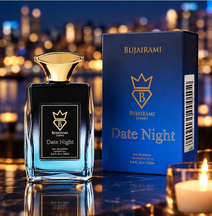 Bujairami Perfume Date Night EDP para Hombres 100 ml Fragancia Masculina de Alta Calidad