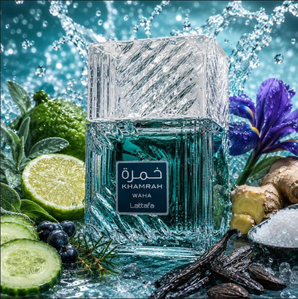 Lattafa Perfume Khamrah Waha EDP para Hombres y Mujeres 100 ml Fragancia Unisex de Alta Calidad