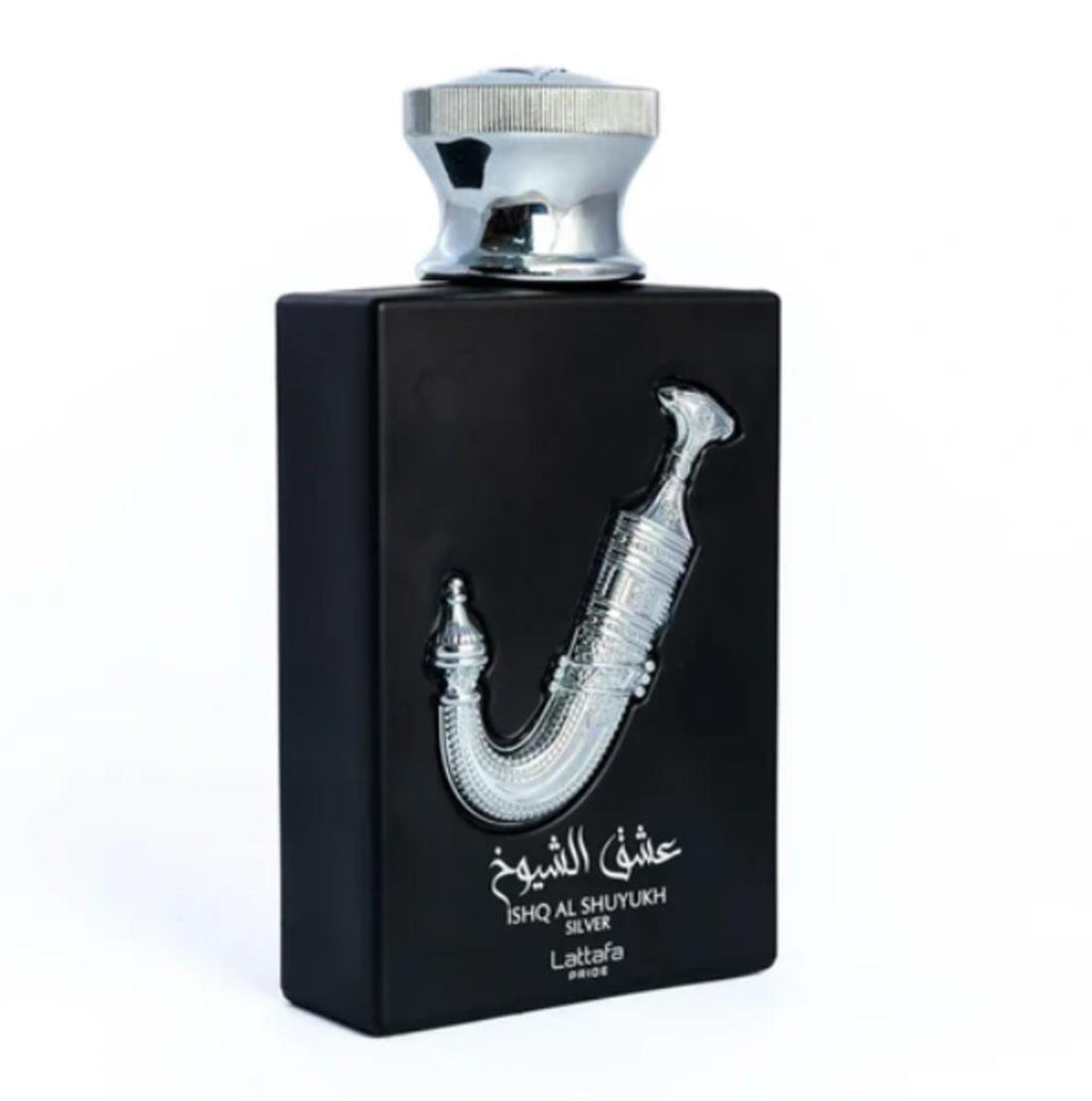 Lattafa Perfume Ishq Al Shuyukh Silver EDP para Hombres 100 ml Fragancia Masculina de Alta Calidad