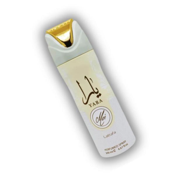Lattafa Desodorante Yara Moi para Mujeres 200 ml Perfumado Spray de Calidad Superior