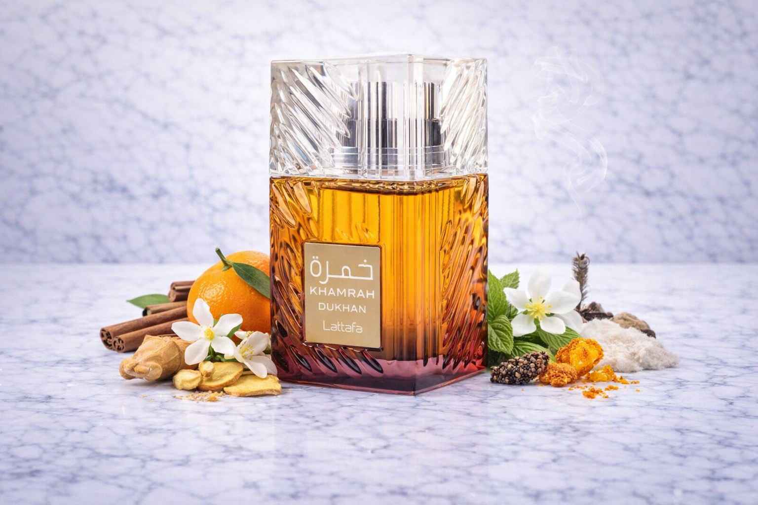 Perfume Khamrah Dukhan Lattafa 100ml – Ahumado, Especiado y Amaderado | Unisex