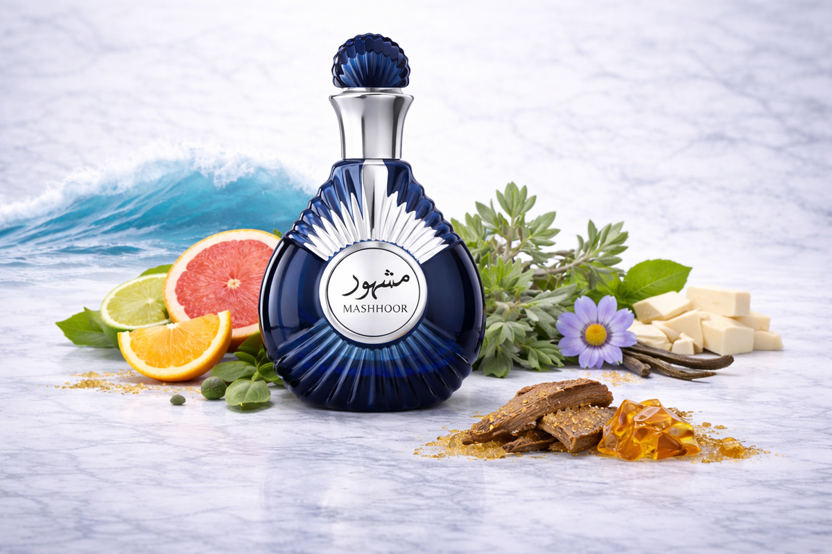 Perfume Árabe Mashhoor Wadi Al Khaleej 100ml – Intenso, Elegante y Duradero | Hombre