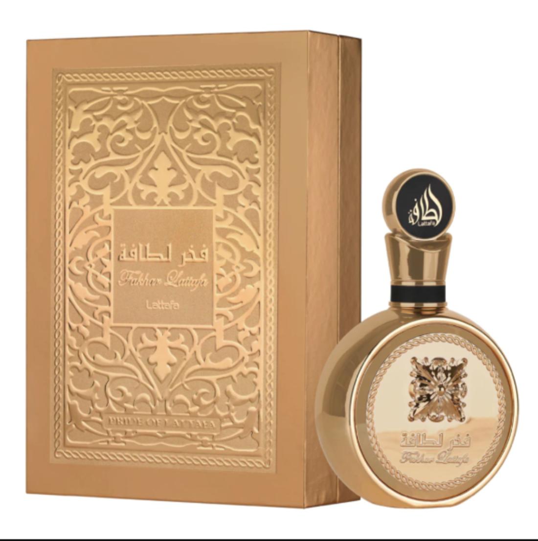 Lattafa Perfume Fakhar Gold Extrait EDP para Hombres 100 ml Fragancia Masculina de Alta Calidad