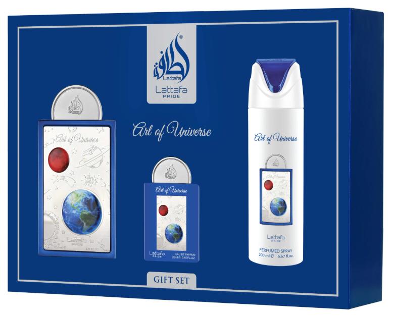 Lattafa Set de Regalo Perfume Art of Universe para Hombres con Fragancia sofisticada y versátil