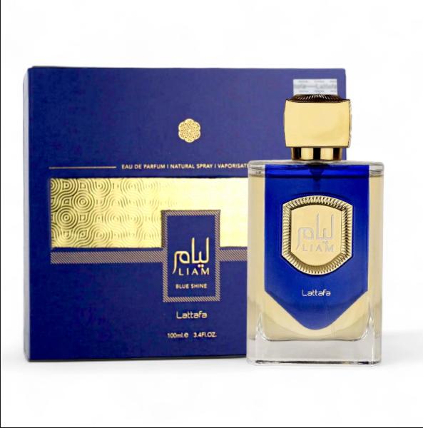 Lattafa Perfume Liam Blue Shine EDP para Hombres 100 ml Fragancia Masculina de Alta Calidad