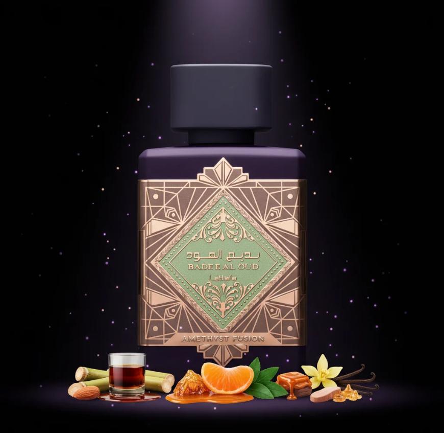 Lattafa Perfume Amethsyt Fusion EDP 100 ml para Hombres y Mujeres Fragancia Unisex de Calidad Superior