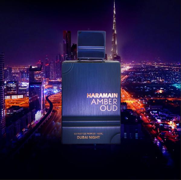 Perfume Amber Oud Dubai Night Extrait de Parfum para hombres de 100 ml de Al Haramain