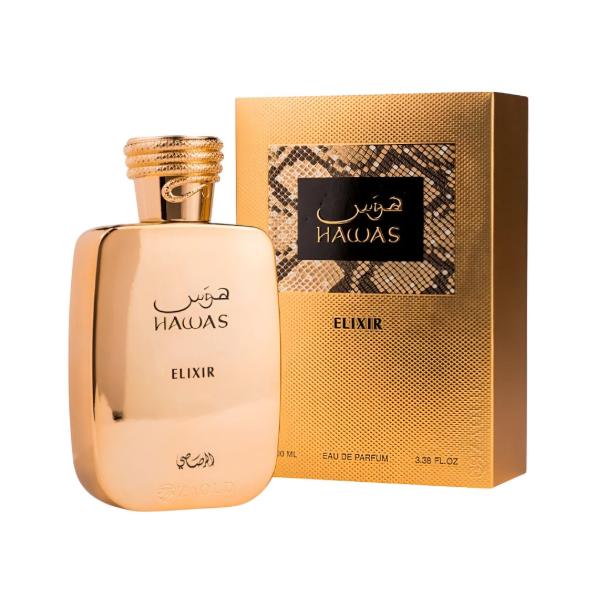 Rasasi Perfume Hawas Elixir EDP para Hombres 100 ml Fragancia Masculina de Alta Calidad