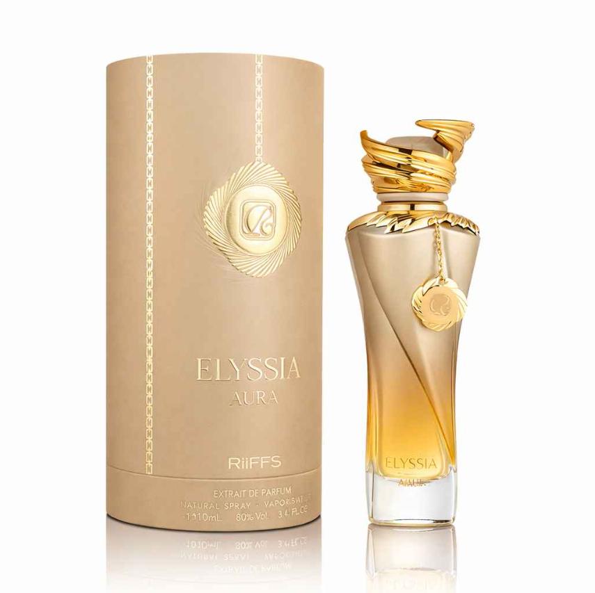 RiiFFS Perfume Elyora Aura ExDP para Hombres y Mujeres 100 ml Fragancia Unisex con Diseño Elegante y Atractivo