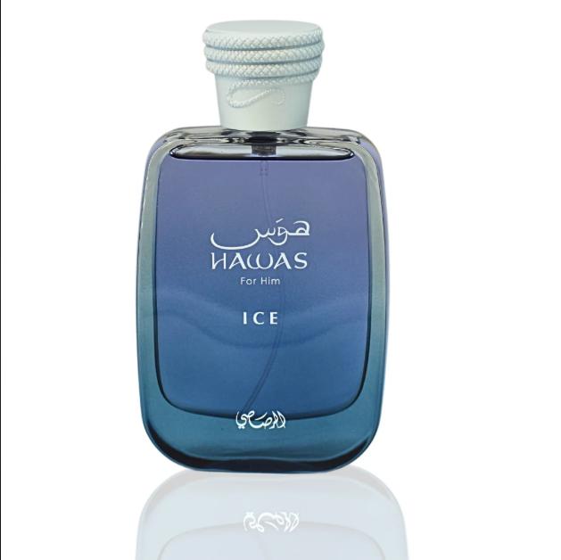 Rasasi Perfume Hawas Ice EDP para Hombres 100 ml Fragancia Fresca y Atractiva para Hombres