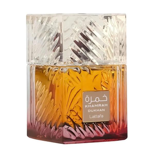 Perfume Khamrah Dukhan EDP para hombres y mujeres de 100 ml de Lattafa