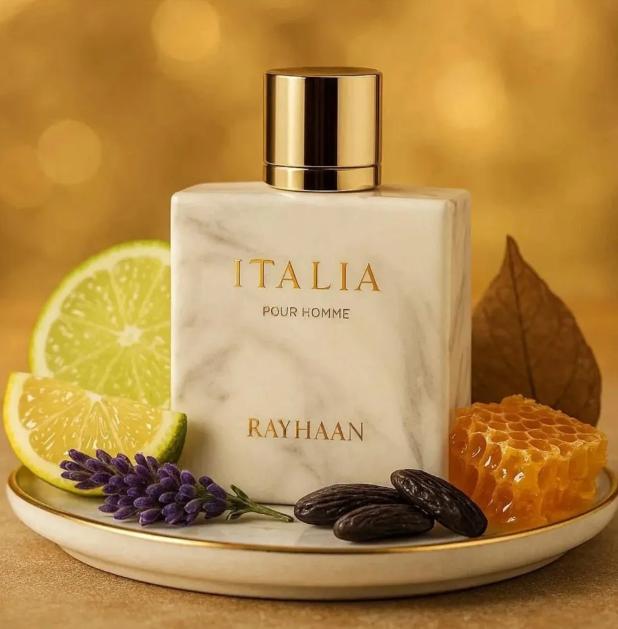 Rayhaan Perfume Italia EDP para Hombres 100 ml Fragancia Masculina con Notas de Cítricos y Flores