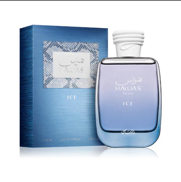 Rasasi Perfume Hawas Ice EDP para Hombres 100 ml Fragancia Fresca y Atractiva para Hombres